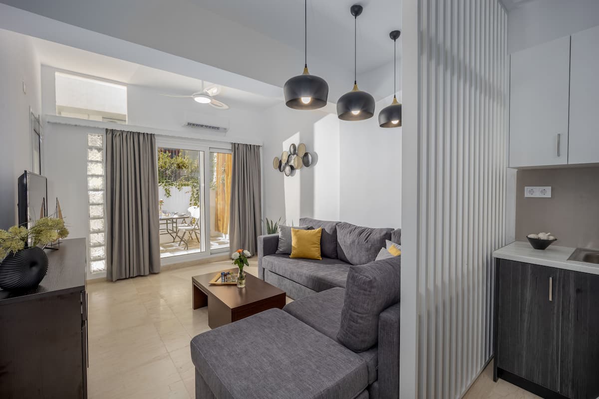 apartman, 2 hálószobával | 1 hálószoba, prémium ágynemű, széf a szobában és egyedi dekoráció