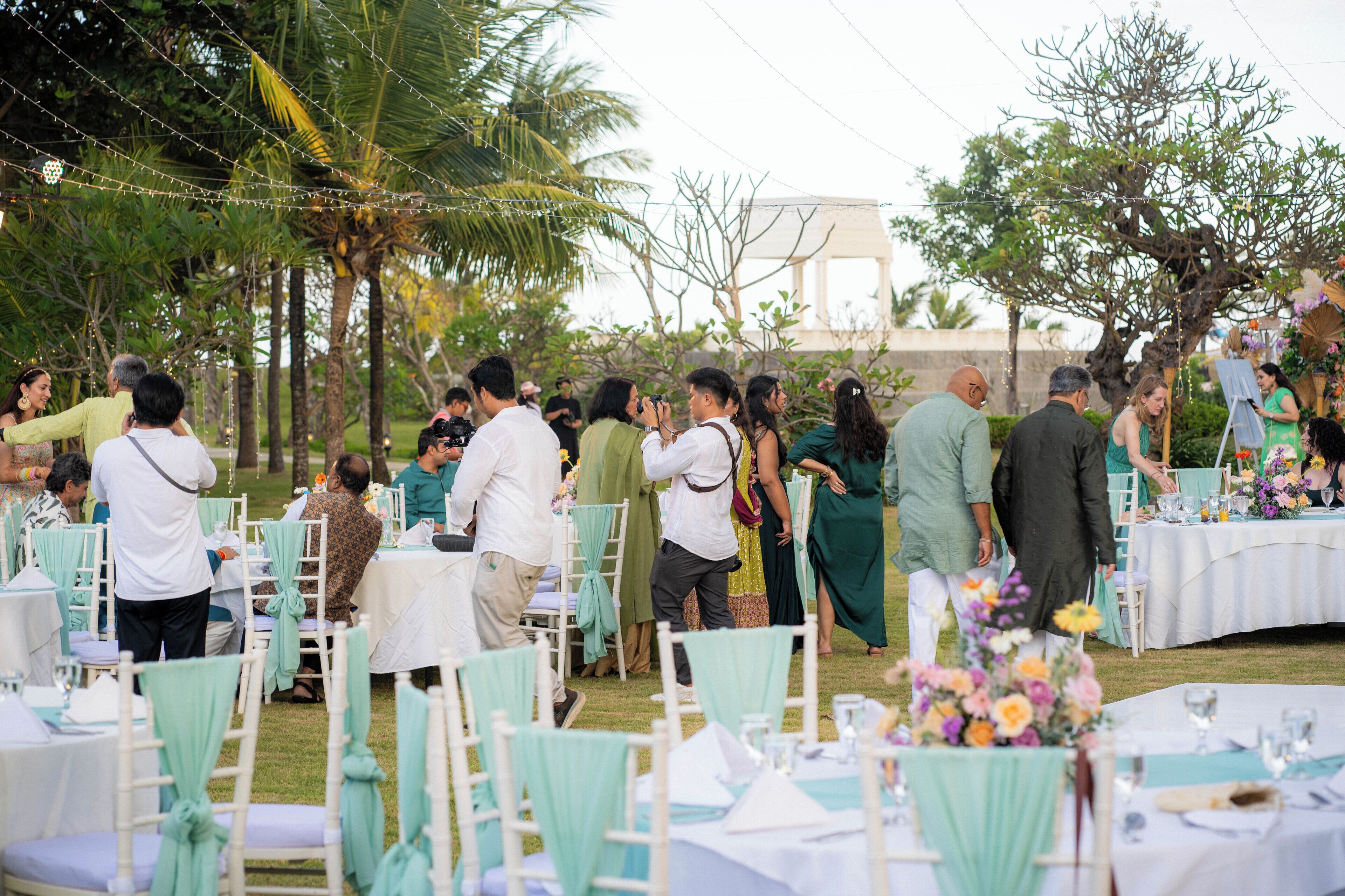 outdoor wedding area