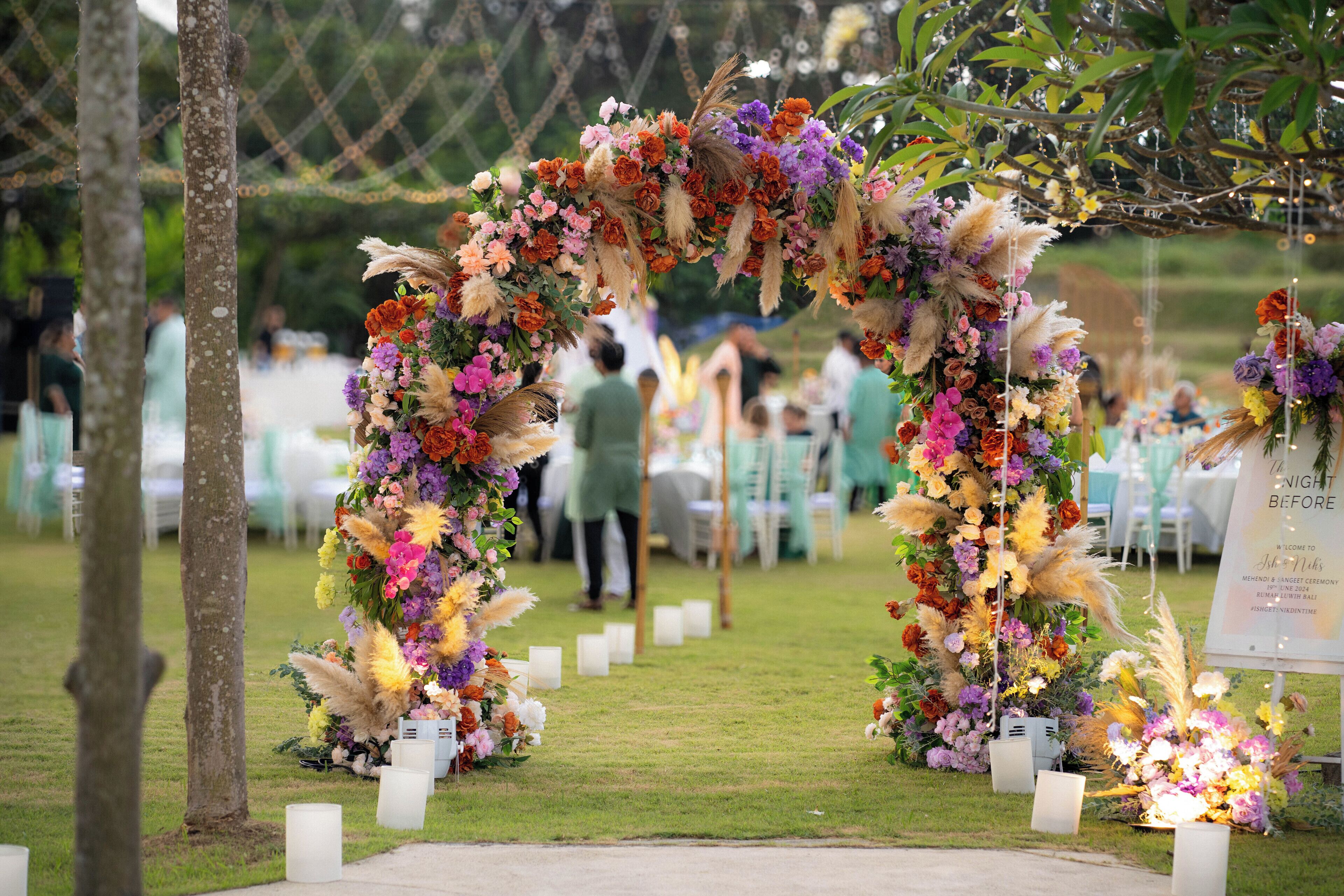 outdoor wedding area