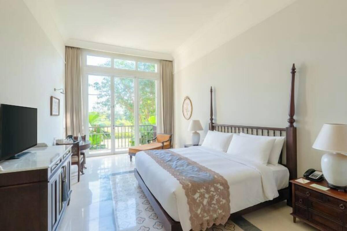 1 quarto, roupas de cama premium, cofres nos quartos, escrivaninha