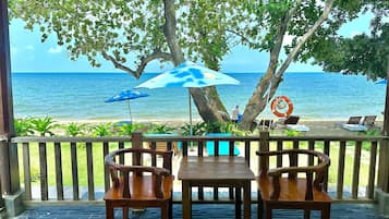 Superior Bungalow, Beachfront | Terrace/patio