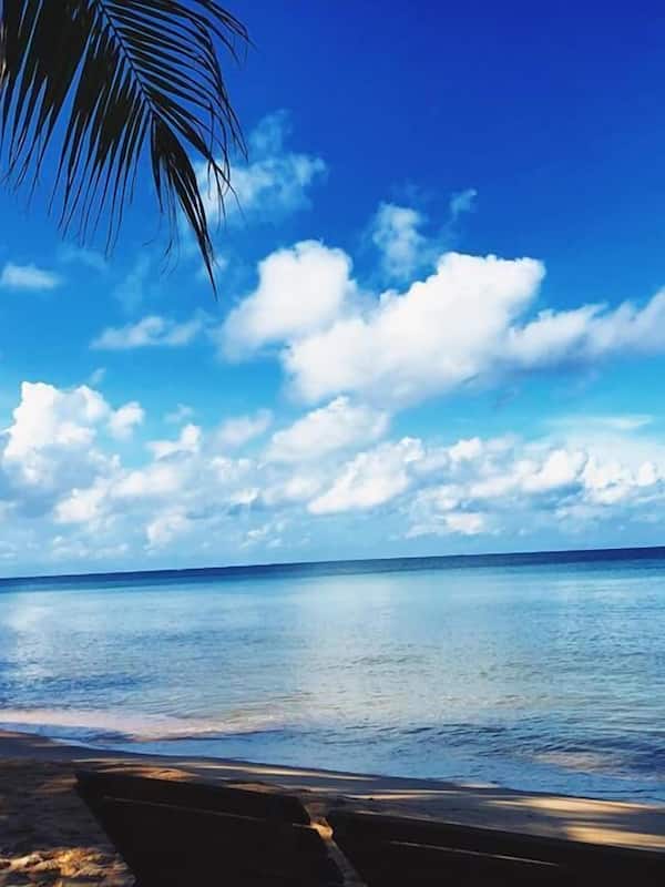 Private beach