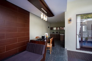 Villa, 2 Bedrooms, Private Pool | Living area | Flat-screen TV
