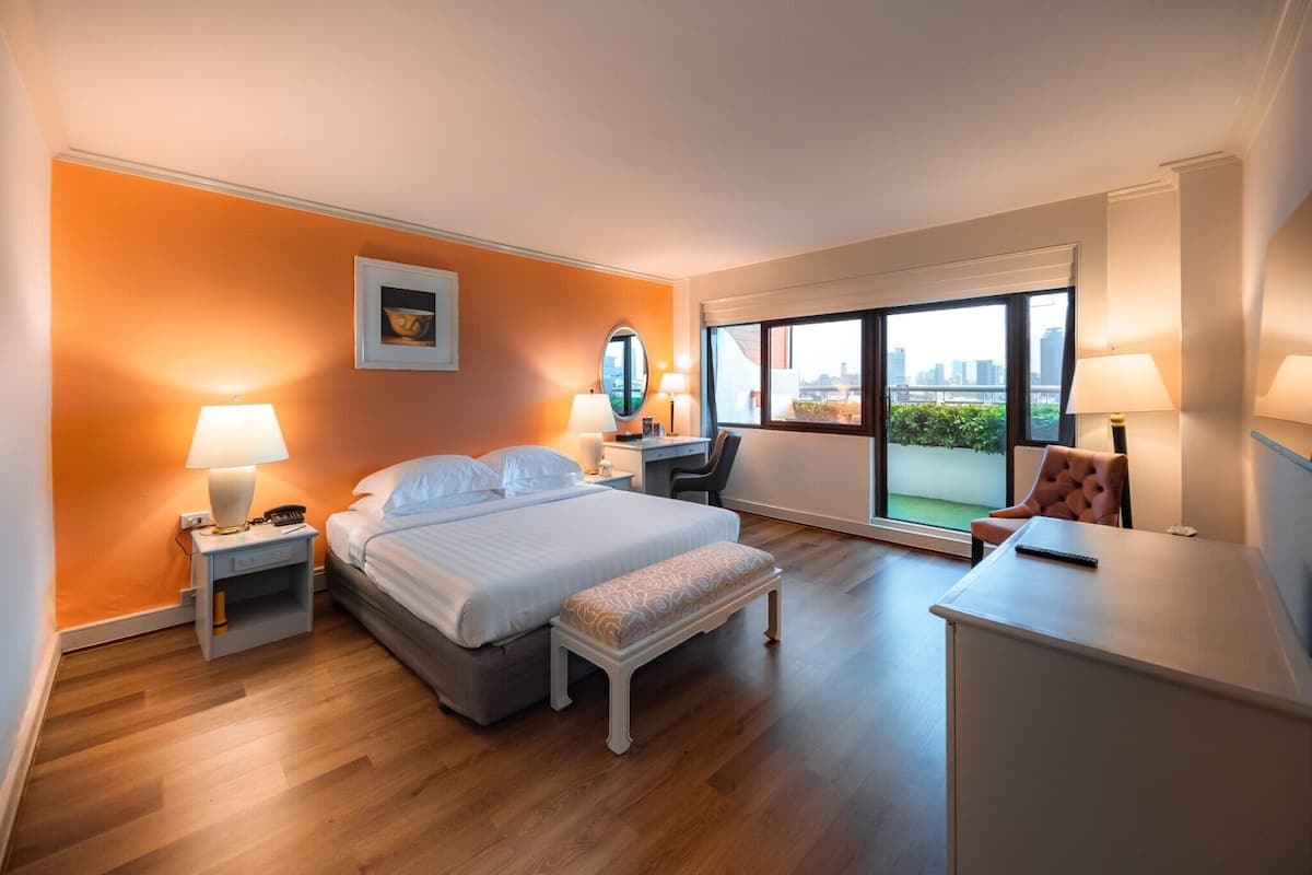 Doppia Deluxe, balcone, vista fiume | Vista città