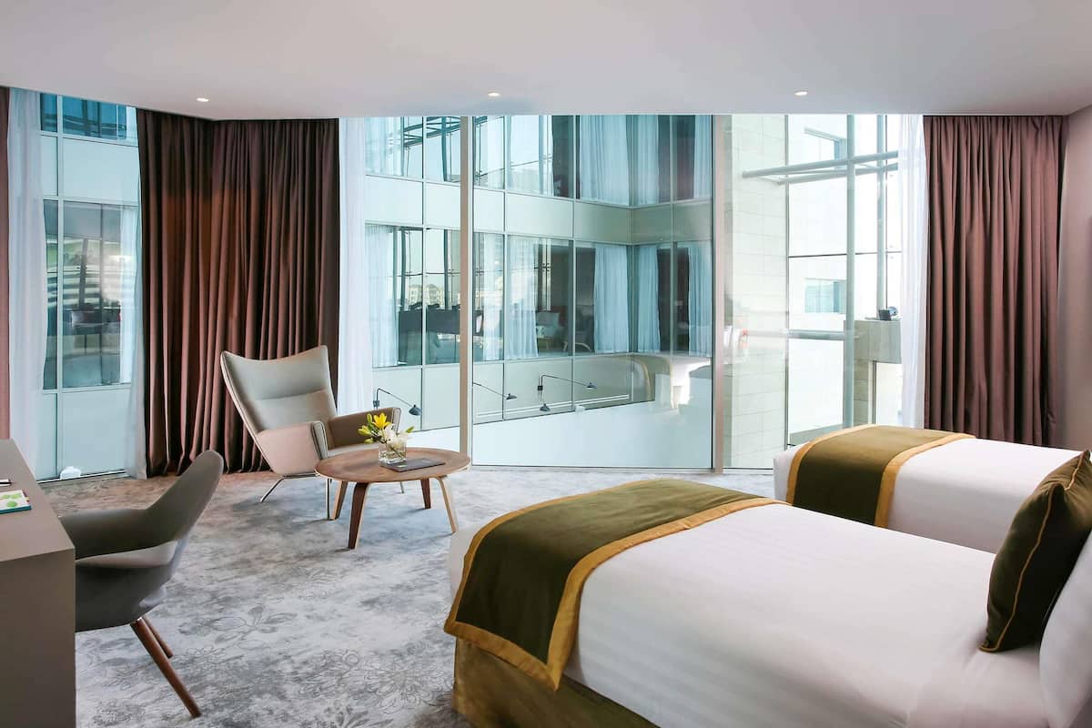 Minibar, in-room safe, desk, blackout curtains