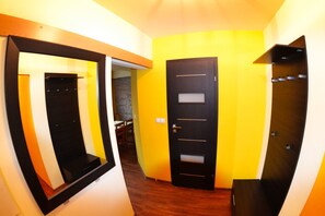 Comfort Apartment, 2 Bedrooms, Balcony, Mountain View | Living area | Flat-screen TV