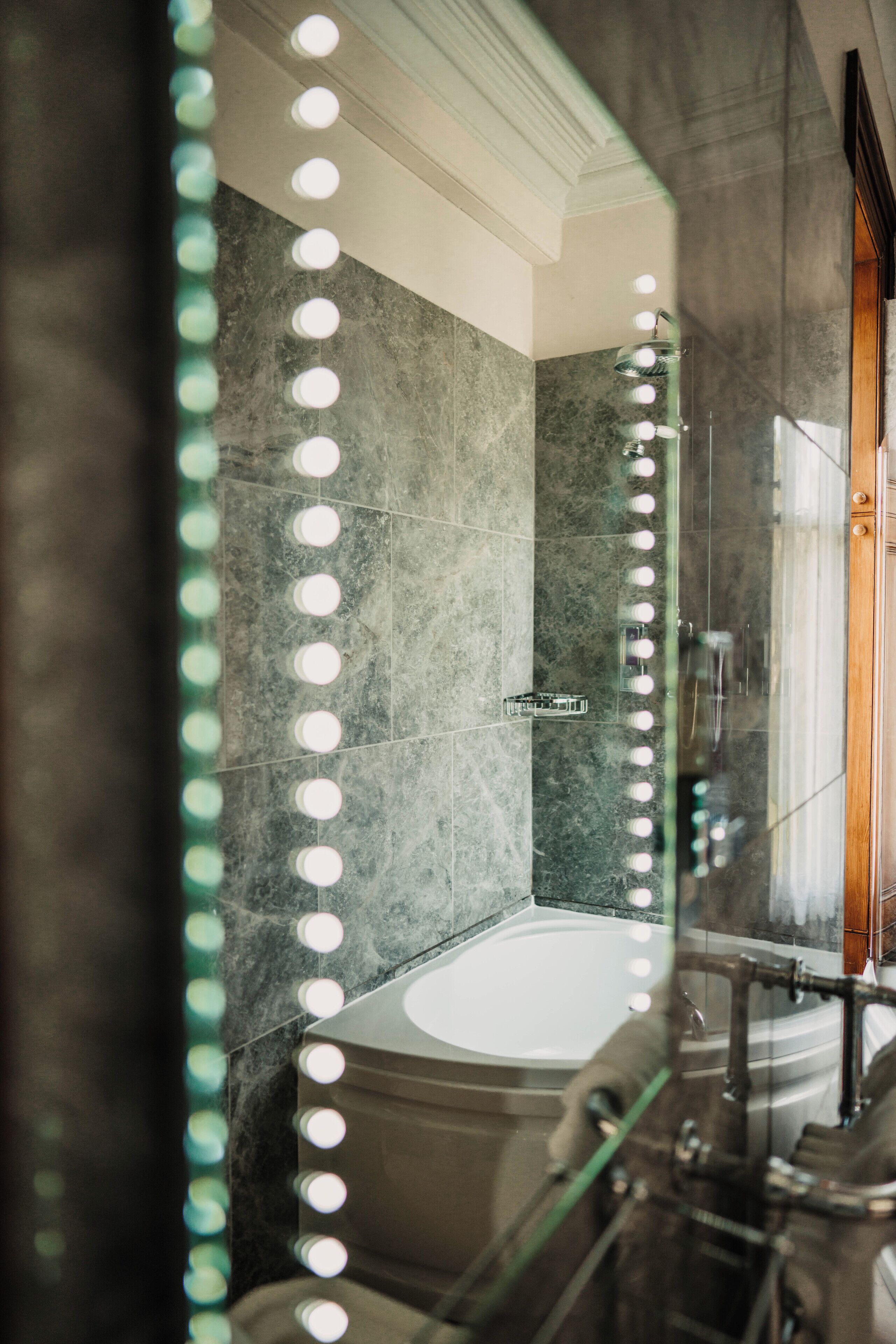 family double room | bathroom | hair dryer, bathrobes, slippers, towels