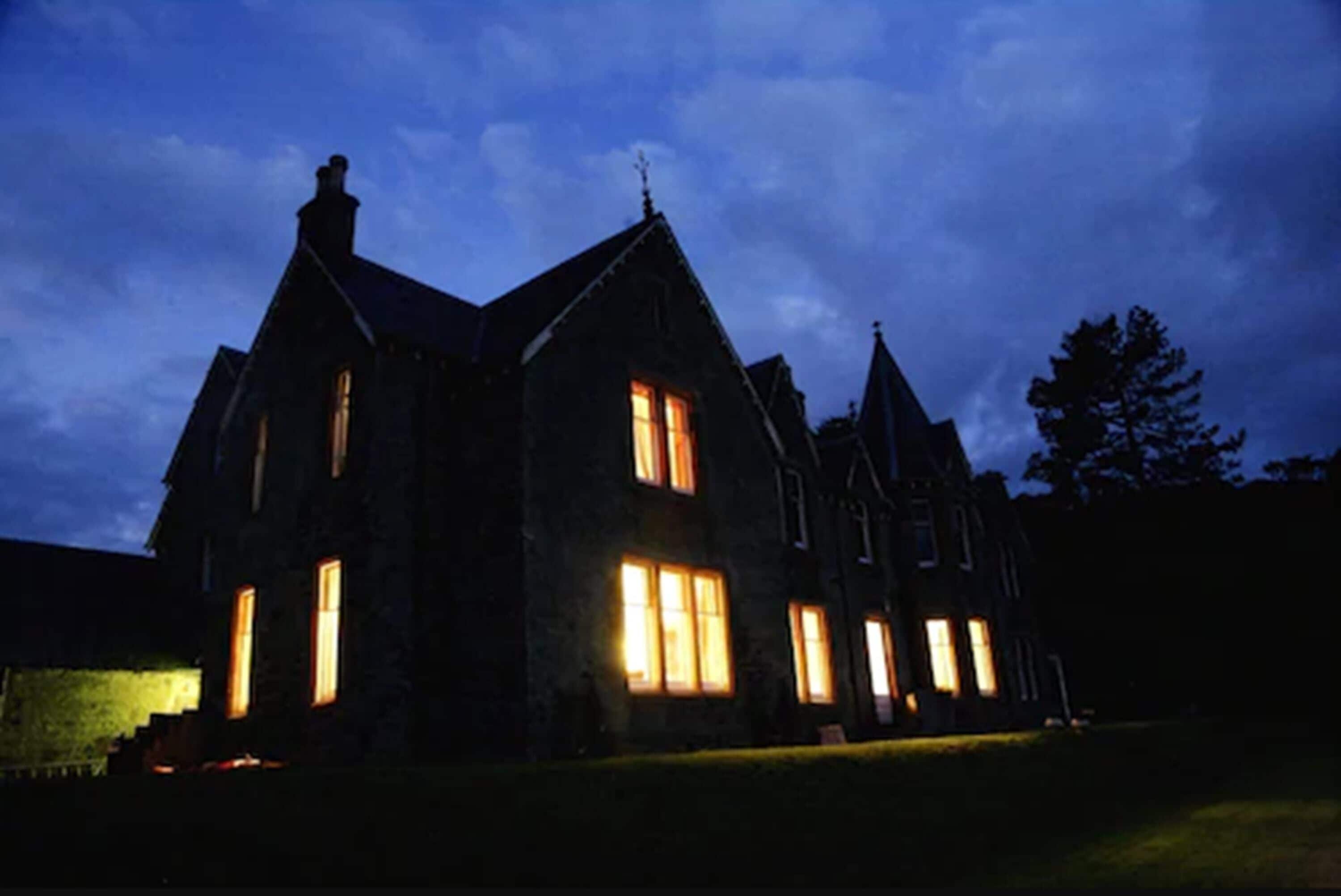 front of property – evening/night