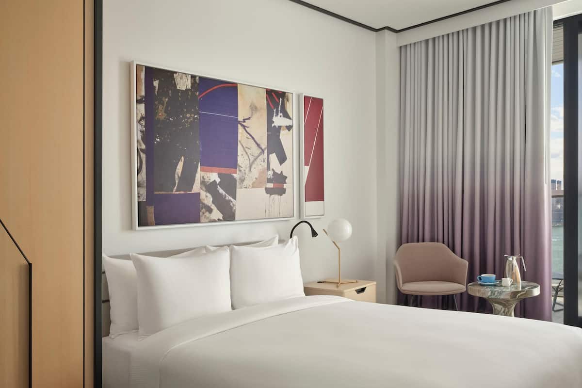 Room, 1 Queen Bed, Accessible, Balcony | Premium bedding, in-room safe, blackout curtains, soundproofing