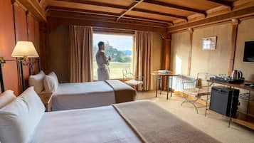 Premium bedding, minibar, in-room safe, desk