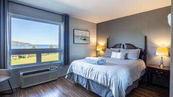 Habitación estándar, 1 cama Queen size, vista al río | Escritorio, espacio para trabajar con laptop y cortinas blackout