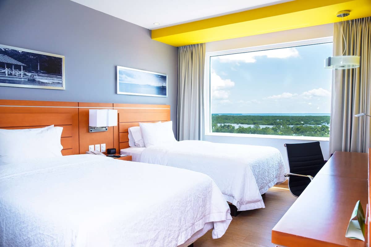 Room, 2 Double Beds, Non Smoking, Refrigerator | Minibar, in-room safe, iron/ironing board, free WiFi
