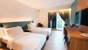 Room, 2 Single Beds, Golf View | In-room safe, bed sheets, wheelchair access