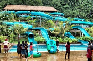 A water park with multiple slides and a pool area. - The Regency Garden Hotel (Ipoh)