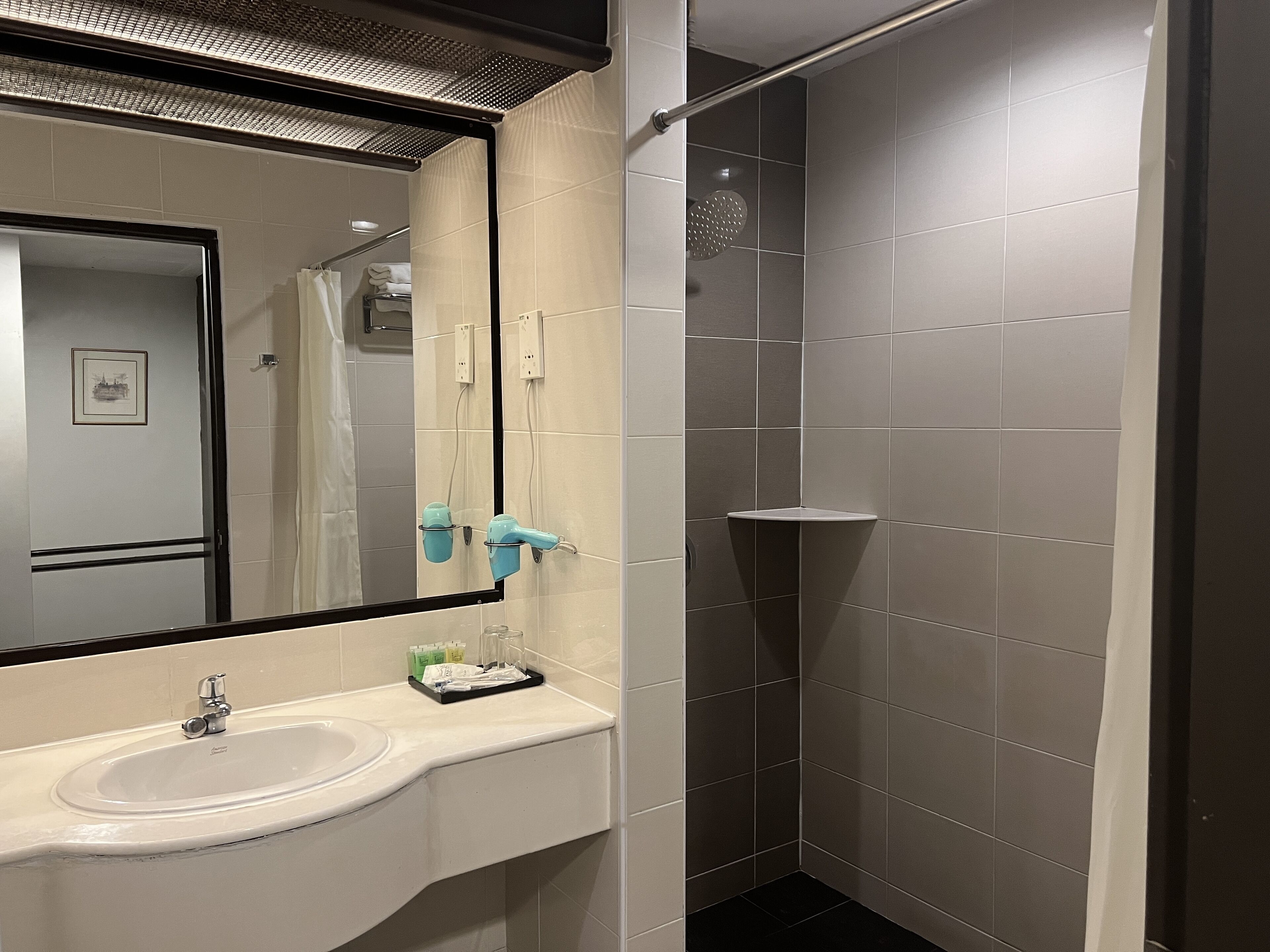 Superior Twin Room | Bathroom | Shower, free toiletries, hair dryer, towels