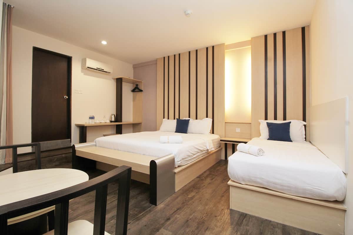 Desk, WiFi (free), bed sheets