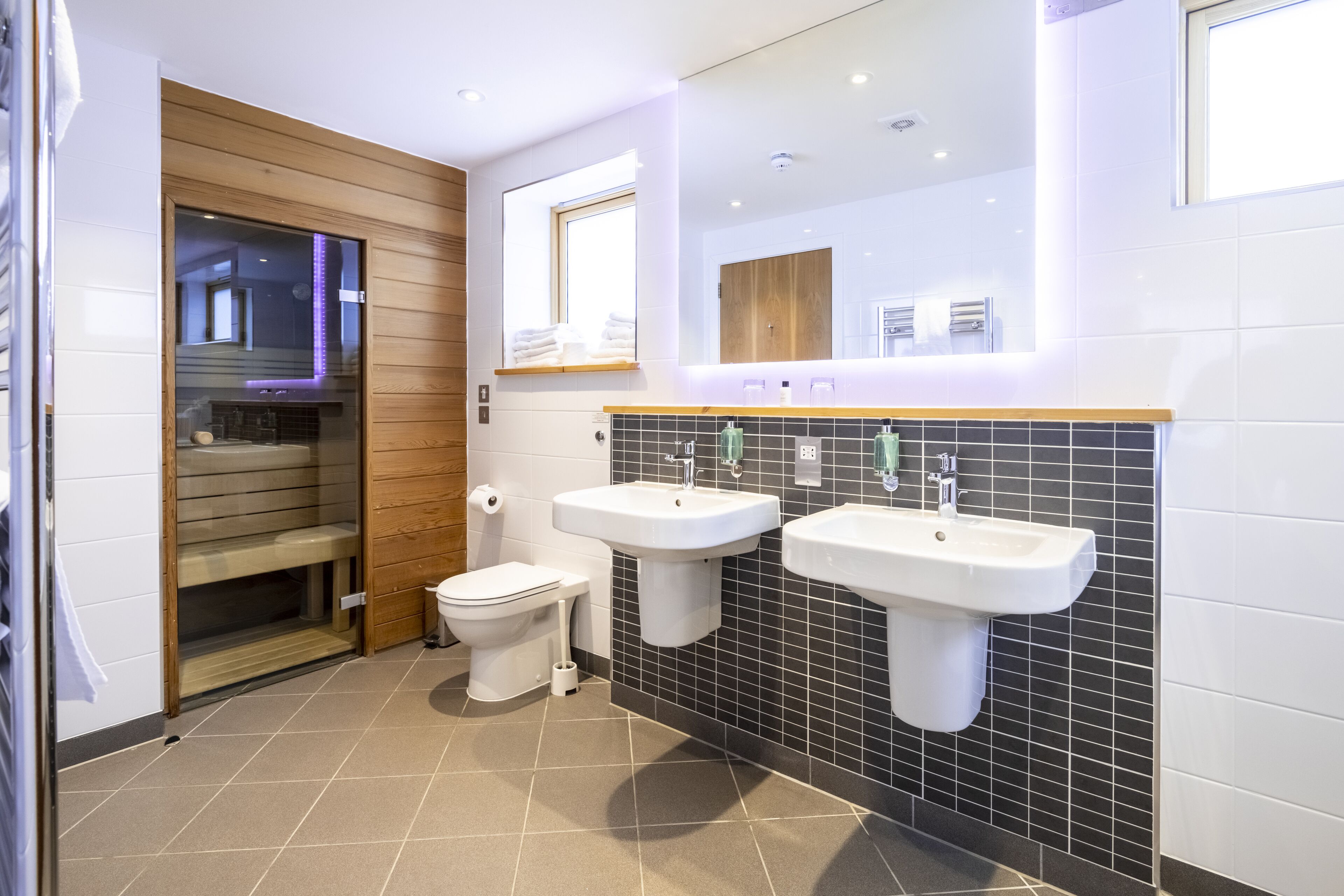 two bedroom luxury apartment | bathroom | free toiletries, hair dryer, towels, soap