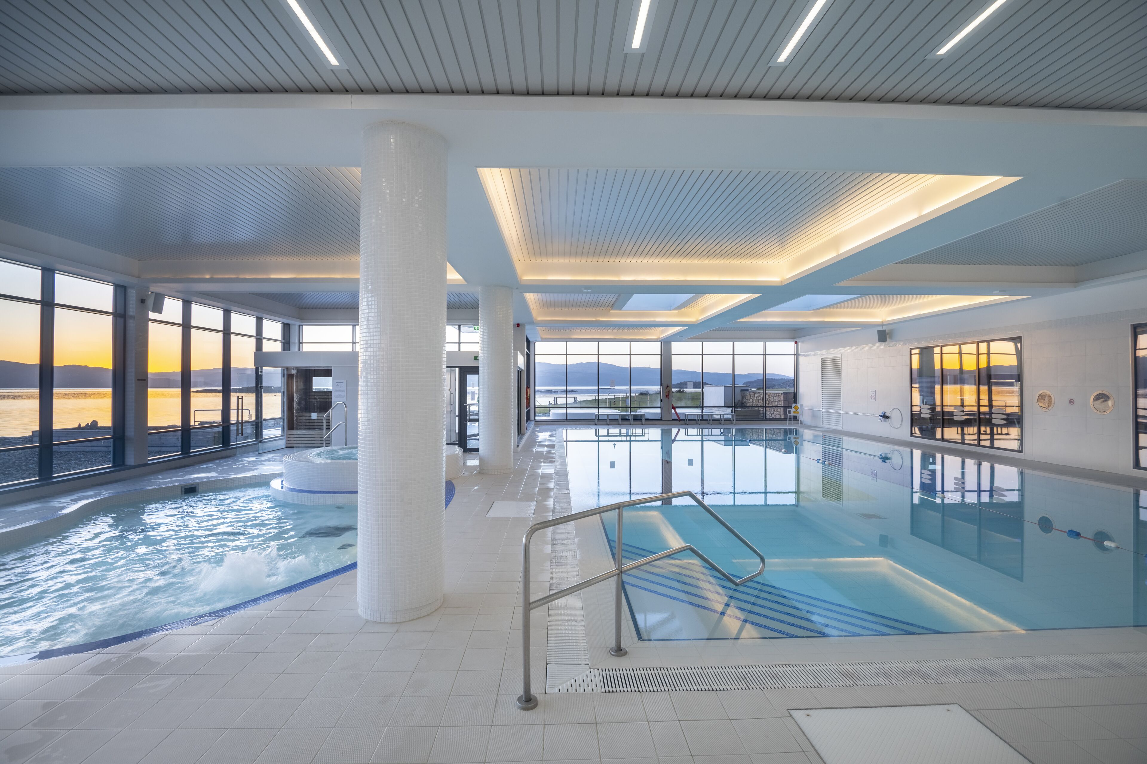 indoor pool, outdoor pool