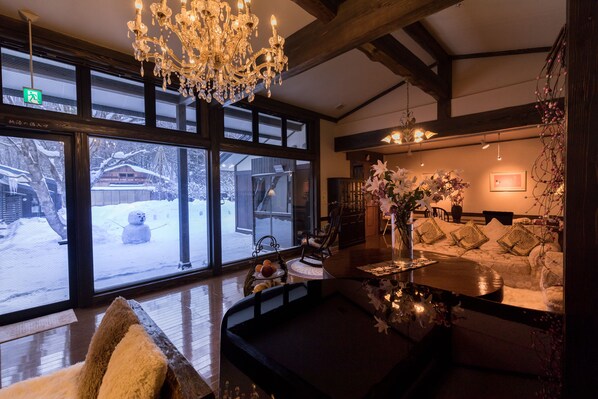 Sittområde i lobbyn