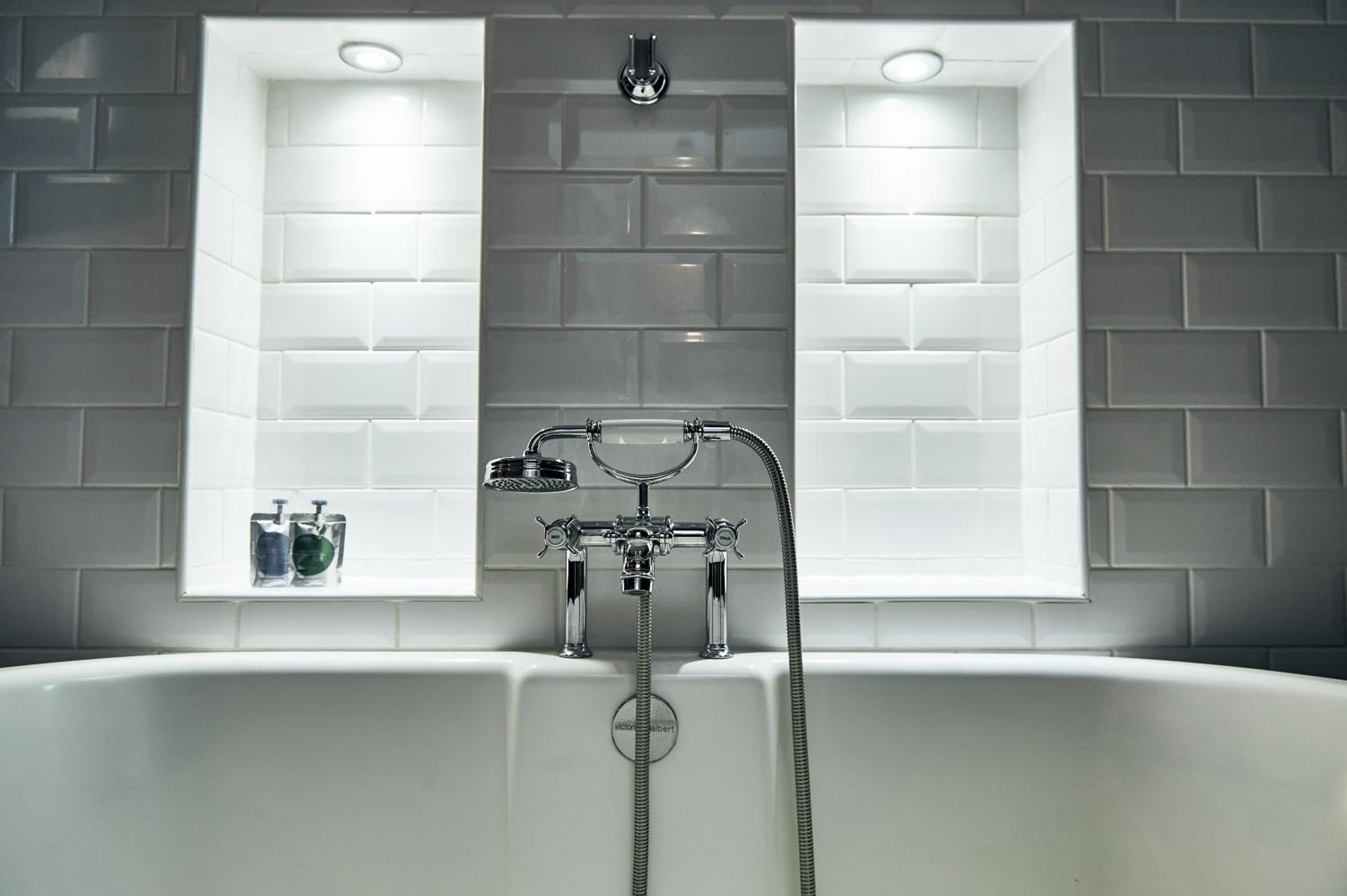 free toiletries, hair dryer, towels