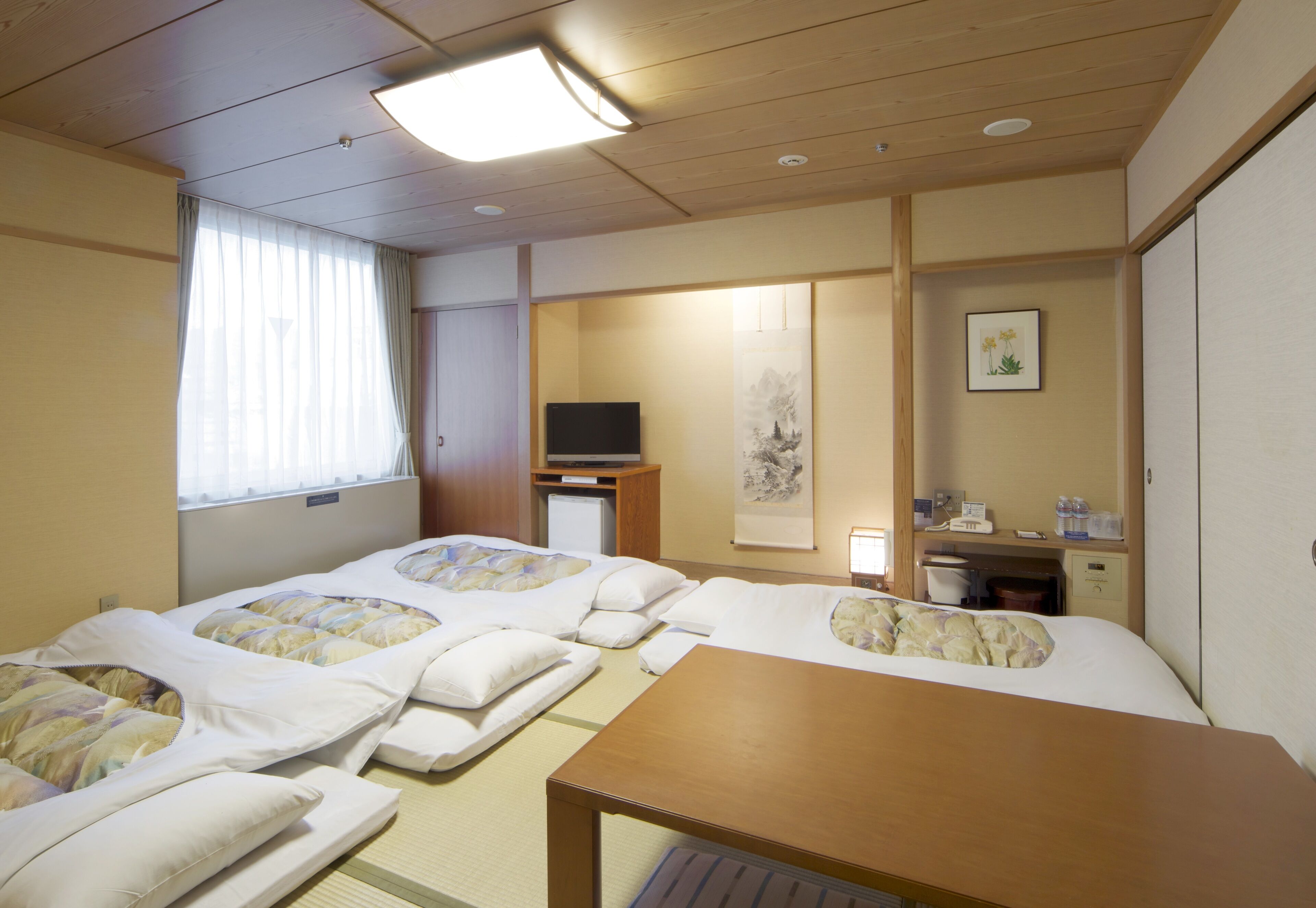 japanese style room for 4 guests, non smoking | 1 bedroom, desk, blackout curtains, free wifi