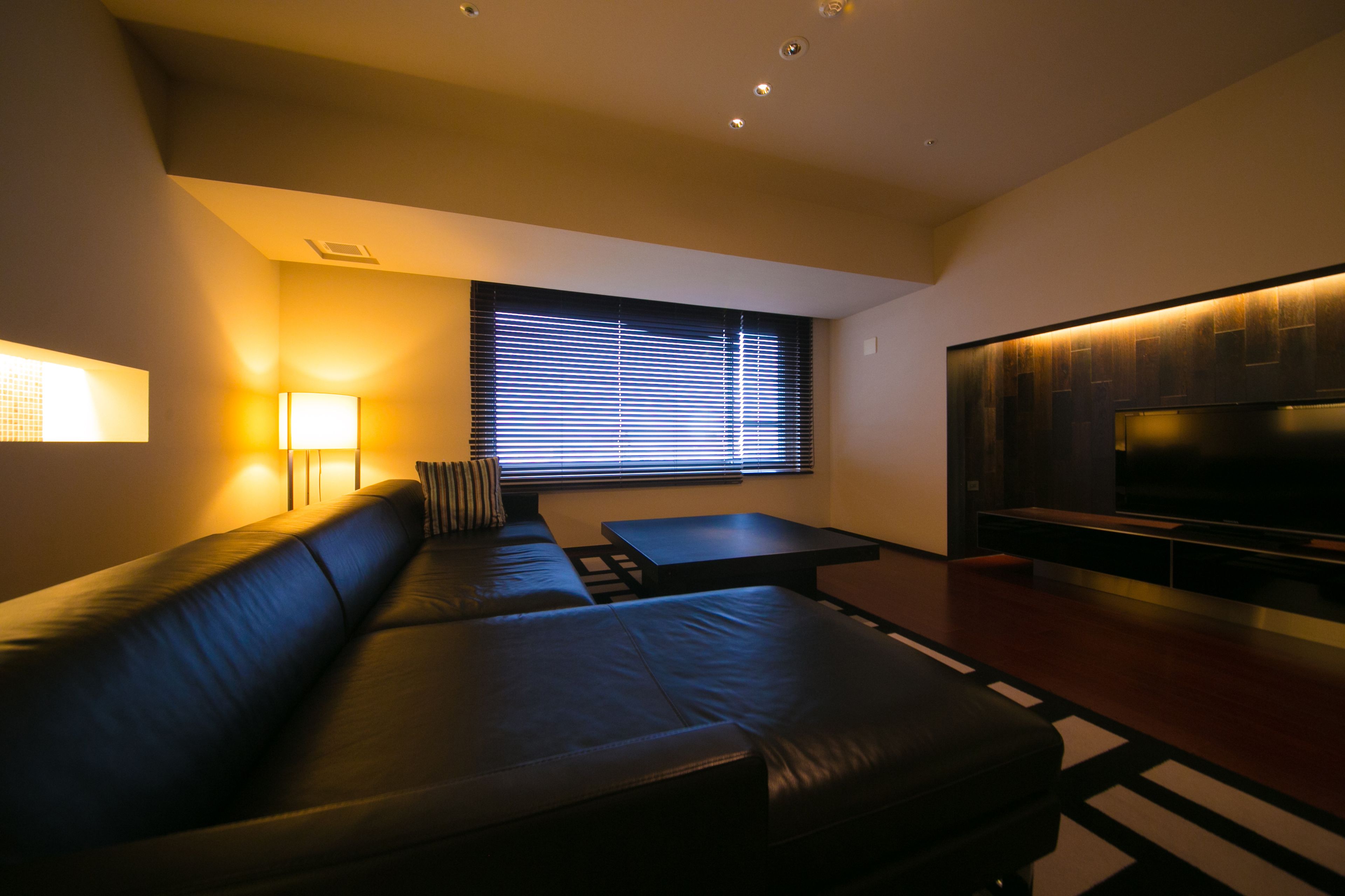 suite (with hot spring bath) | living area