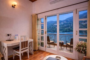 Premium bedding, desk, iron/ironing board, free WiFi - Neelesh Inn - Luxury Lake View Hotel With Swimming Pool On Bhimtal Lake (Nainital)