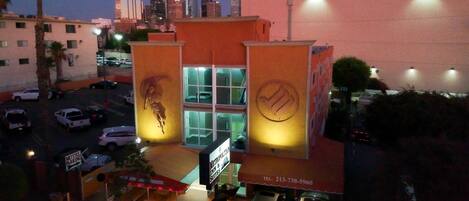 Front of property – evening/night