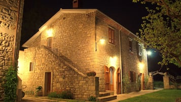 Front of property – evening/night