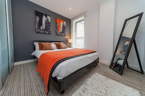 Apartment, 1 Bedroom | Soundproofing, iron/ironing board, free cots/infant beds, rollaway beds - KSpace Serviced Apartments West One (Sheffield)
