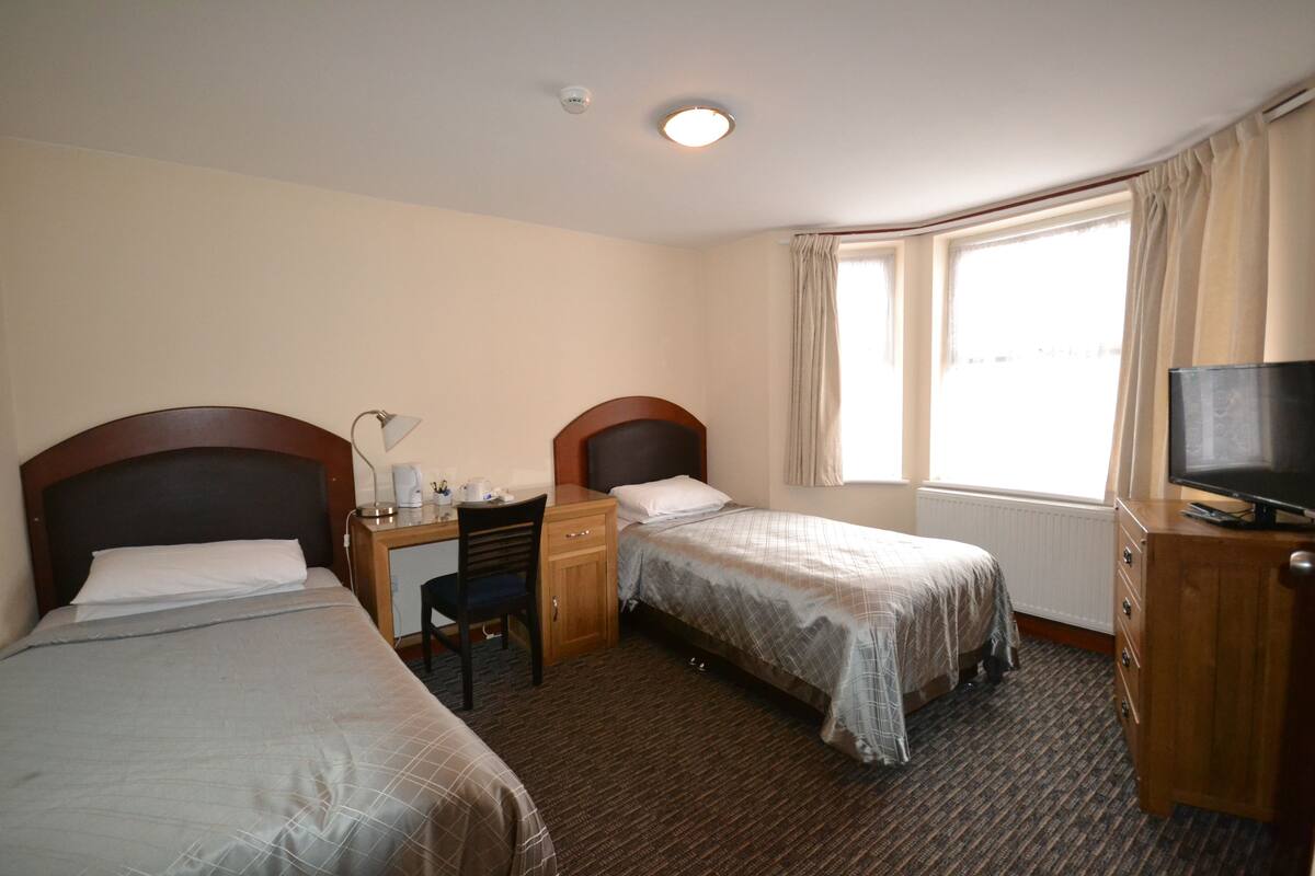 Twin Room | Desk, soundproofing, iron/ironing board (on request), cribs (free)