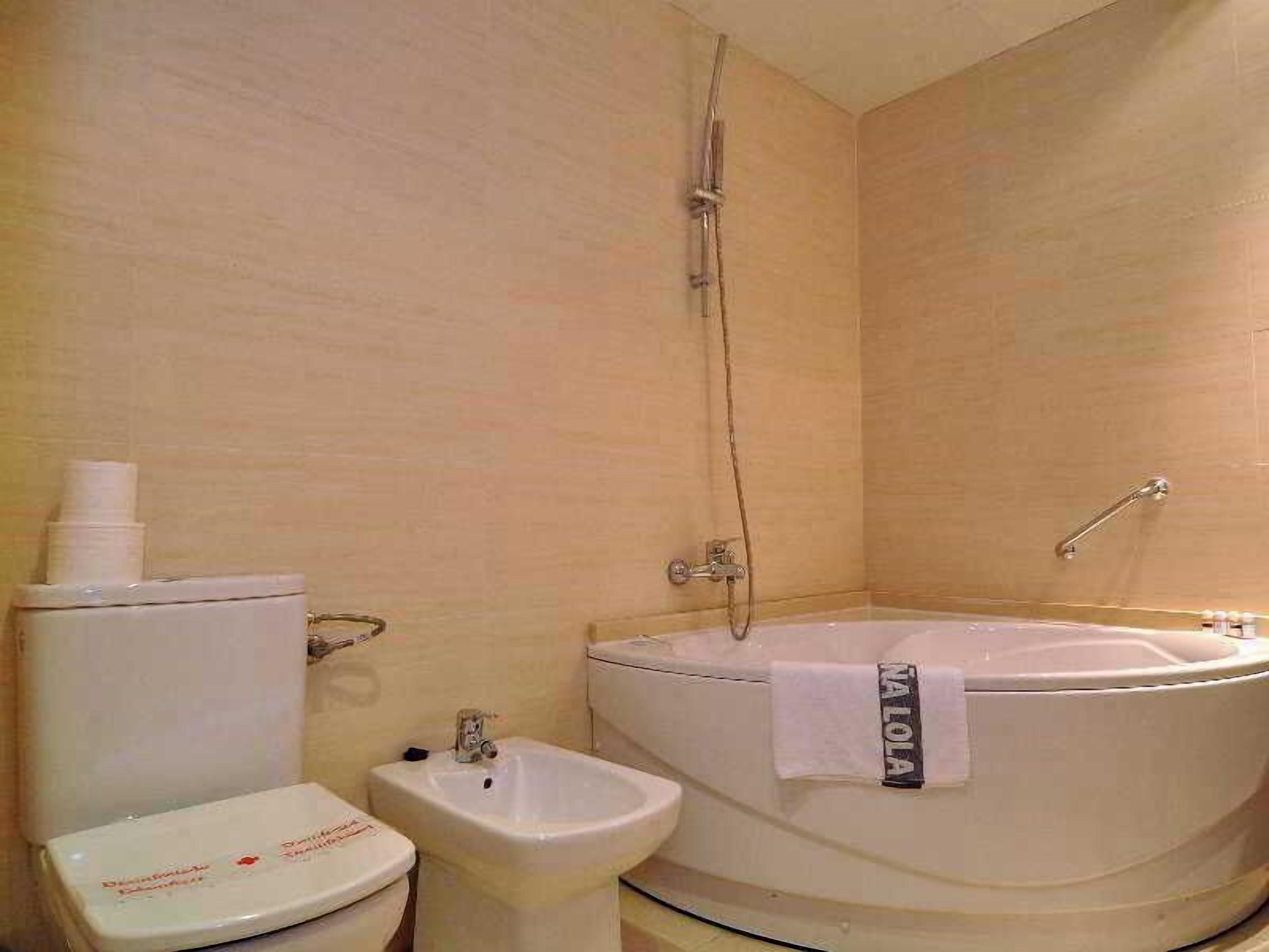 Baño | Secadora de cabello, toallas, jabón, shampoo 