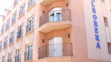 Voorkant van accommodatie