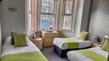 1 bedroom, blackout curtains, travel cot, free WiFi