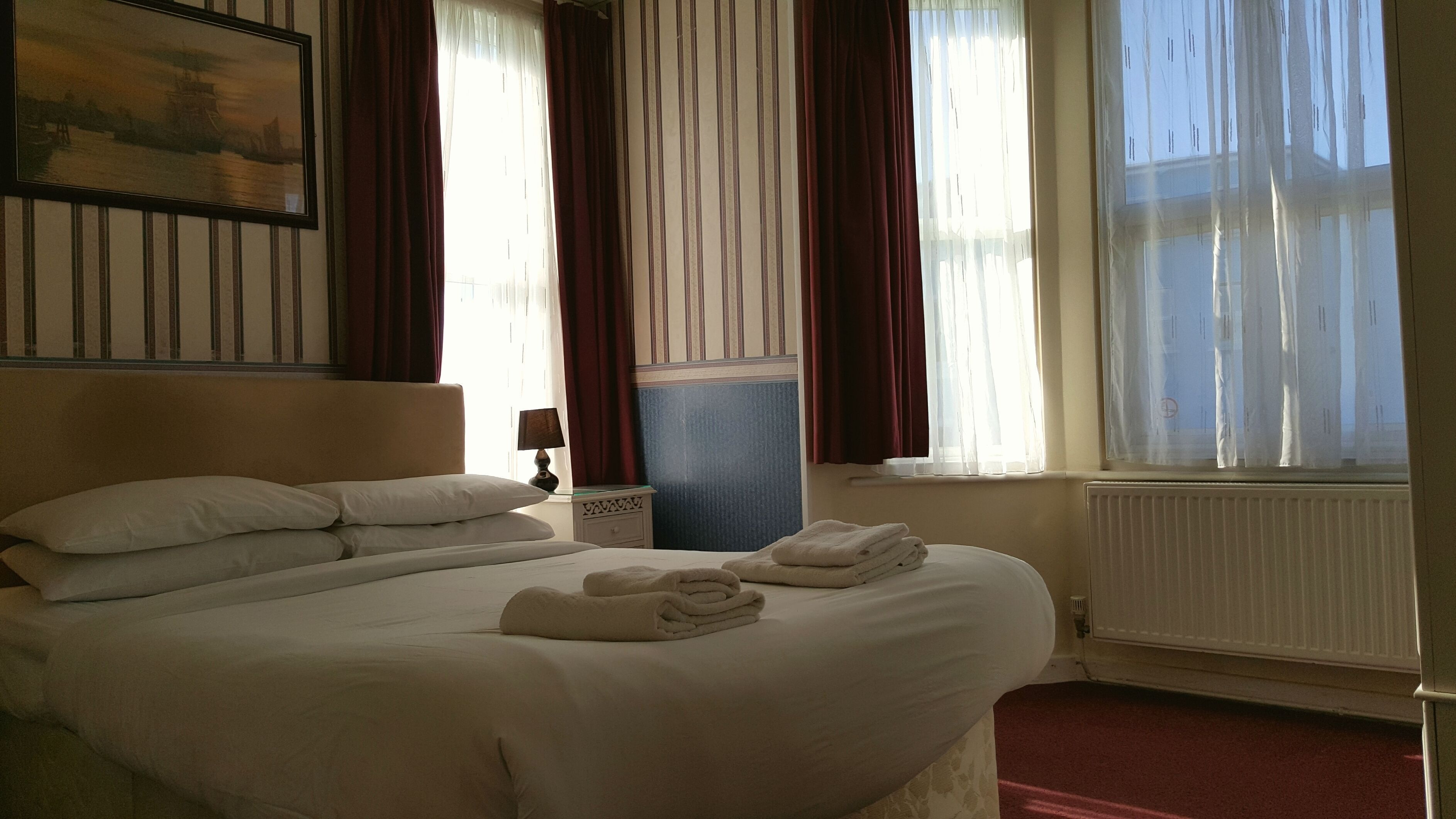 Desk, blackout drapes, free WiFi, bed sheets