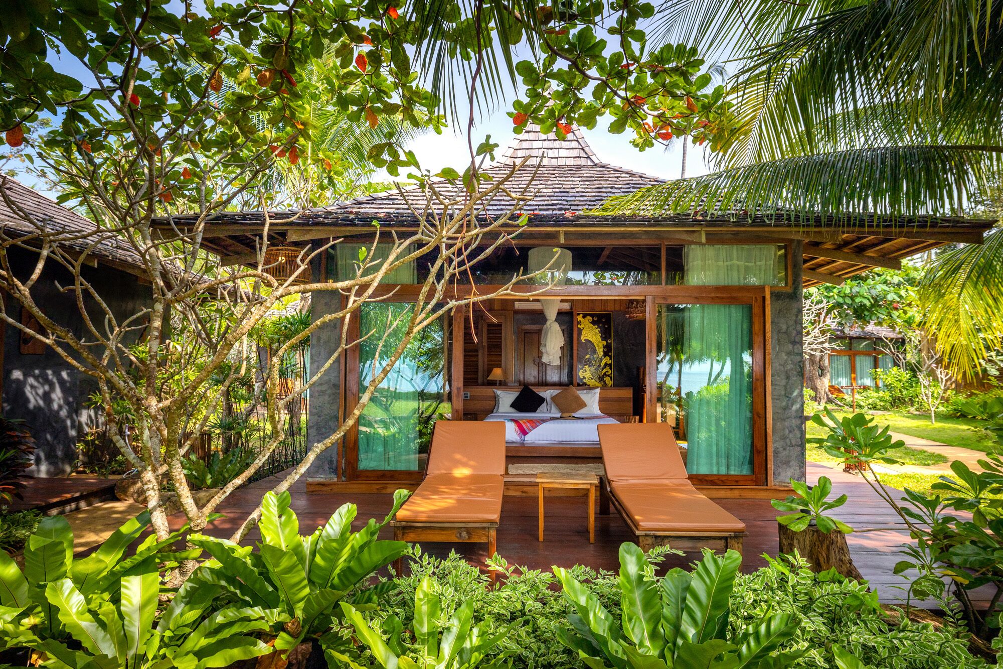 Oriental Beach Front View Villa | Terrace/patio