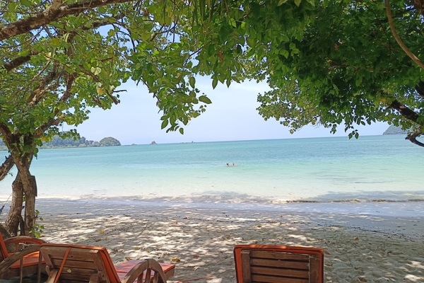 Private beach, kayaking