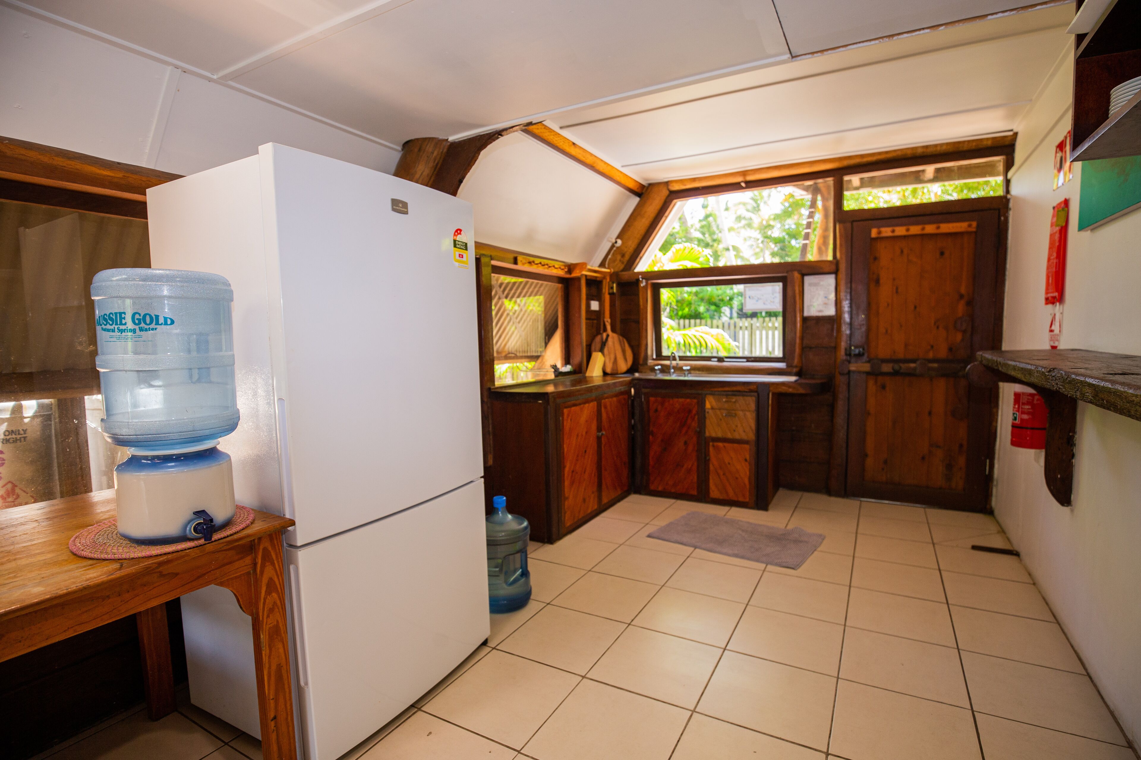 a frame house | private kitchenette