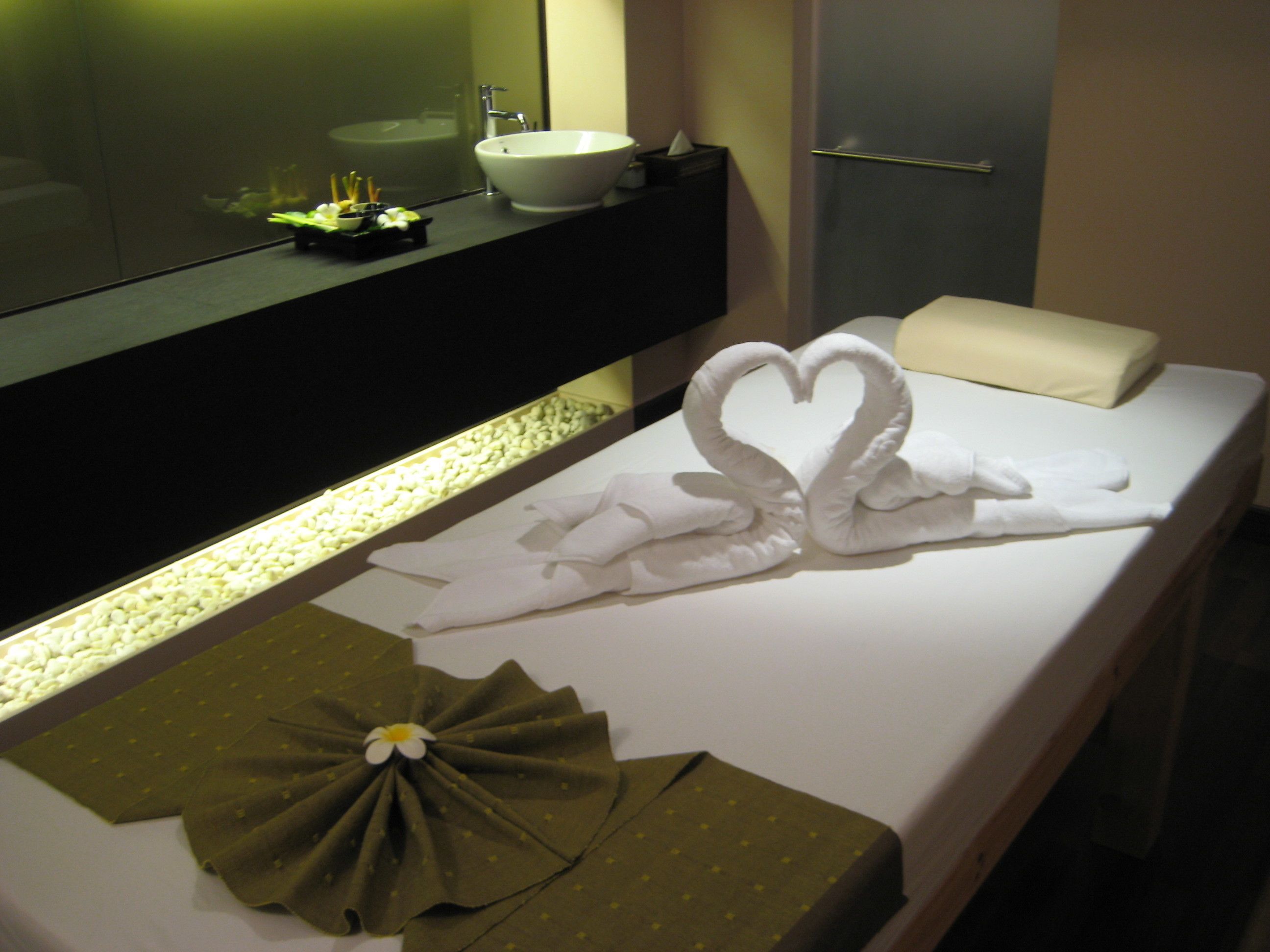 タイ式マッサージ、2  室のトリートメントルーム