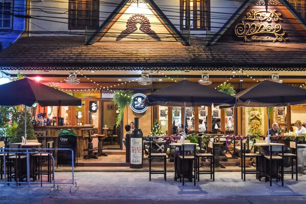 Front of property – evening/night