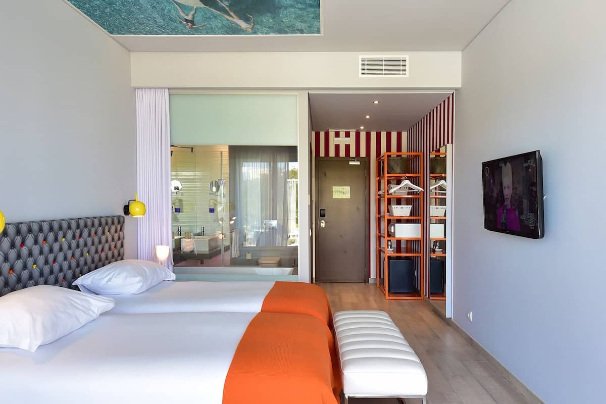 superior double room, pool view | 1 bedroom, minibar, in-room safe, free wifi