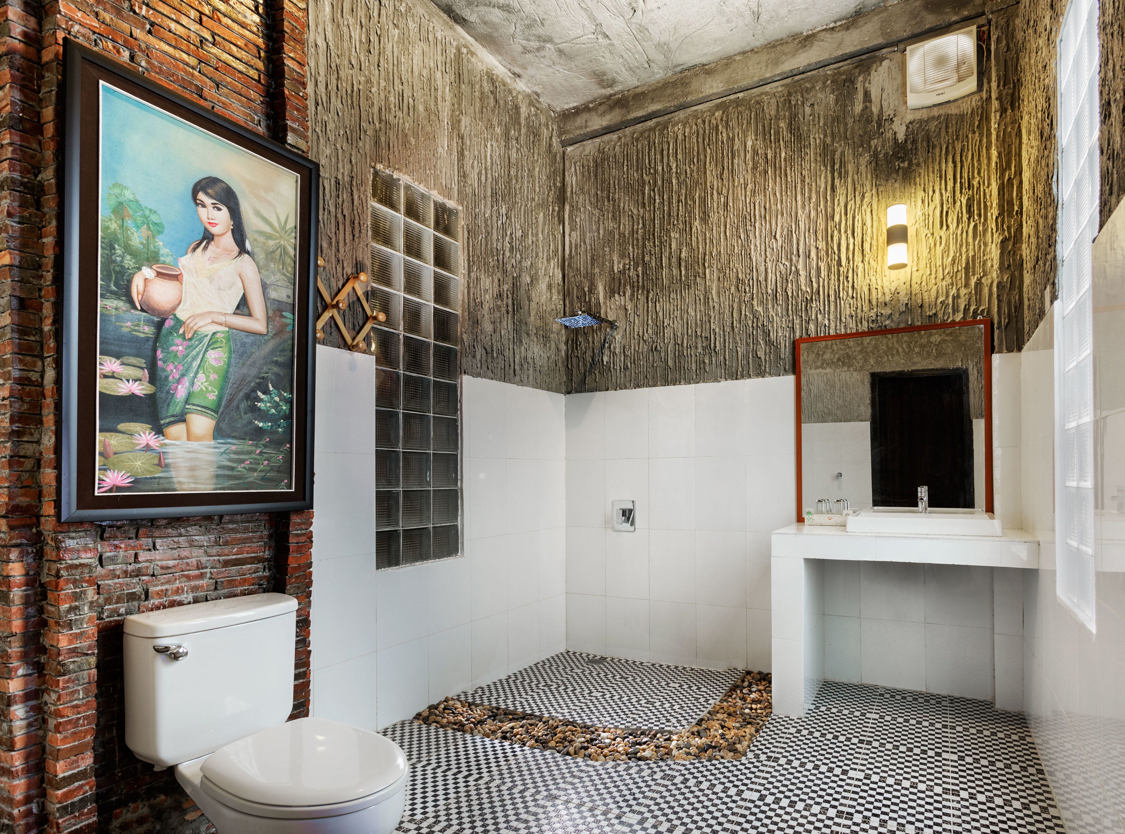 double room | bathroom | free toiletries, hair dryer, bathrobes, slippers