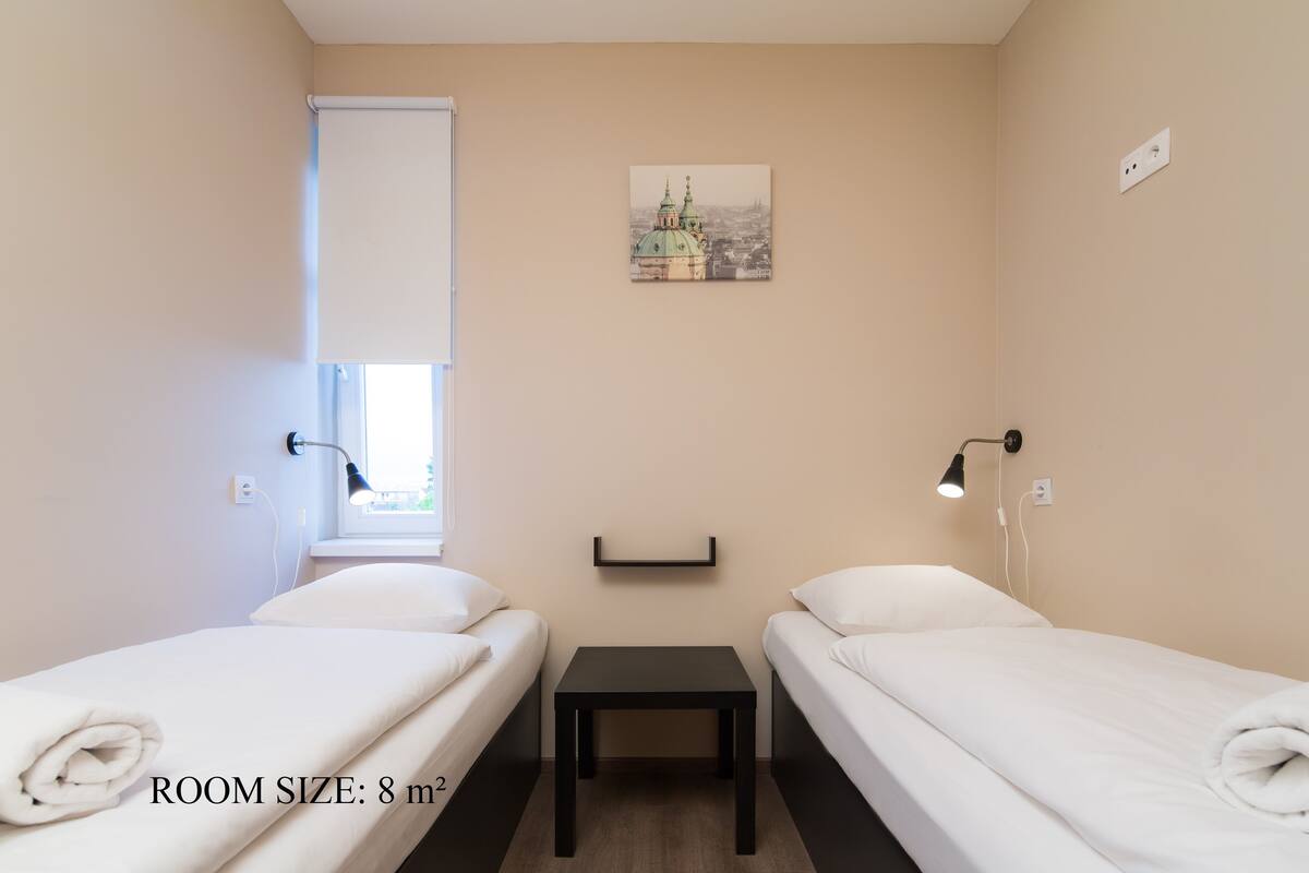 Blackout curtains, free WiFi, bed sheets