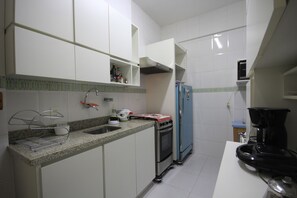 Standard Apartment, 2 Bedrooms, Kitchen, Beachside | Private kitchen | Full-size fridge, microwave, stovetop, coffee/tea maker