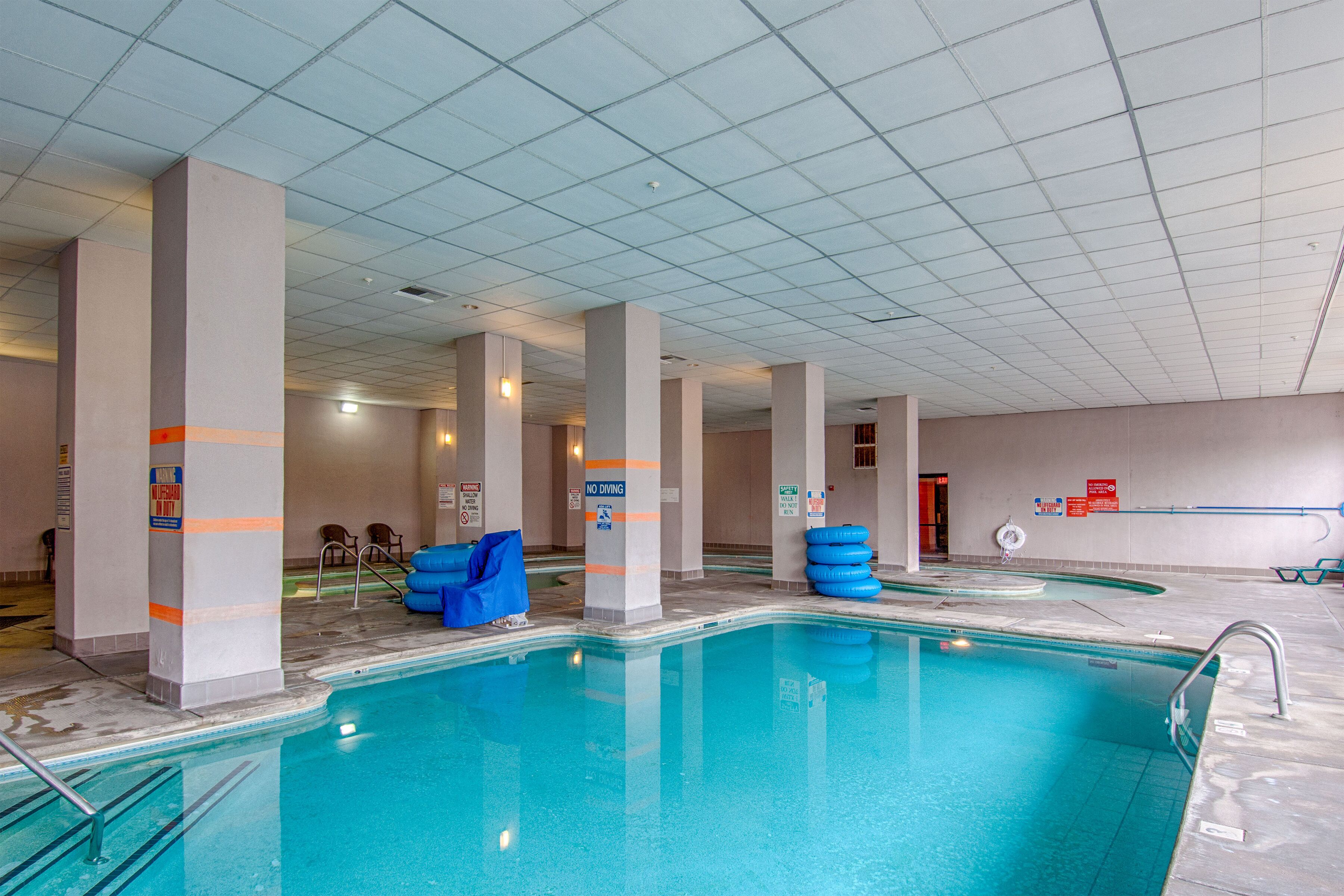 Indoor pool, a heated pool