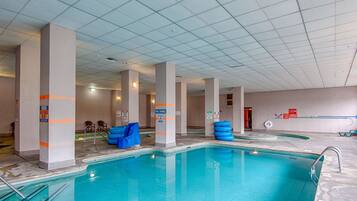 Indoor pool, a heated pool