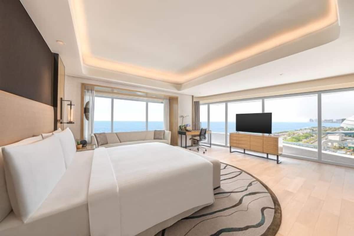 Ropa de cama de alta calidad y minibar