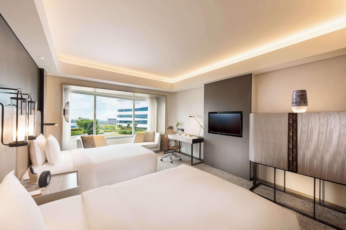 Ropa de cama de alta calidad y minibar