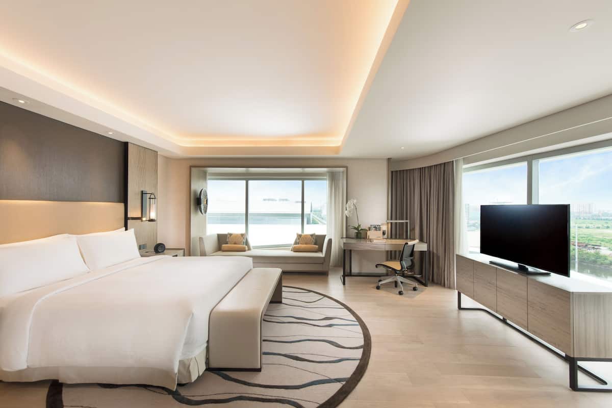 King, Habitación Premier, 1 cama King size | Ropa de cama de alta calidad y minibar