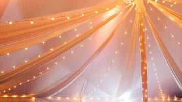 Outdoor banquet area